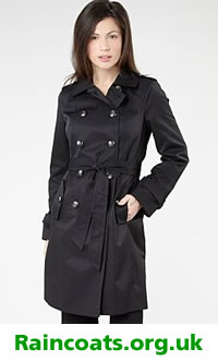 Black ladies raincoat from Debenhams