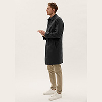Black mens raincoat from M&S