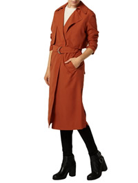 Rust red ladies mac