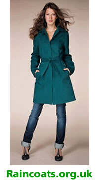 Green ladies raincoat