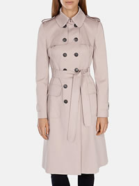 Pink ladies trench coat