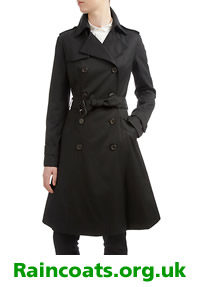 Ladies Black Raincoat by Aquascutum