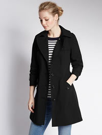 Womens purple mac coat from M&S