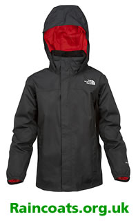 North Face older boys raincoat