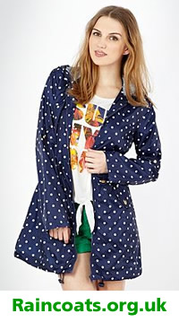 Polka dot ladies raincoat